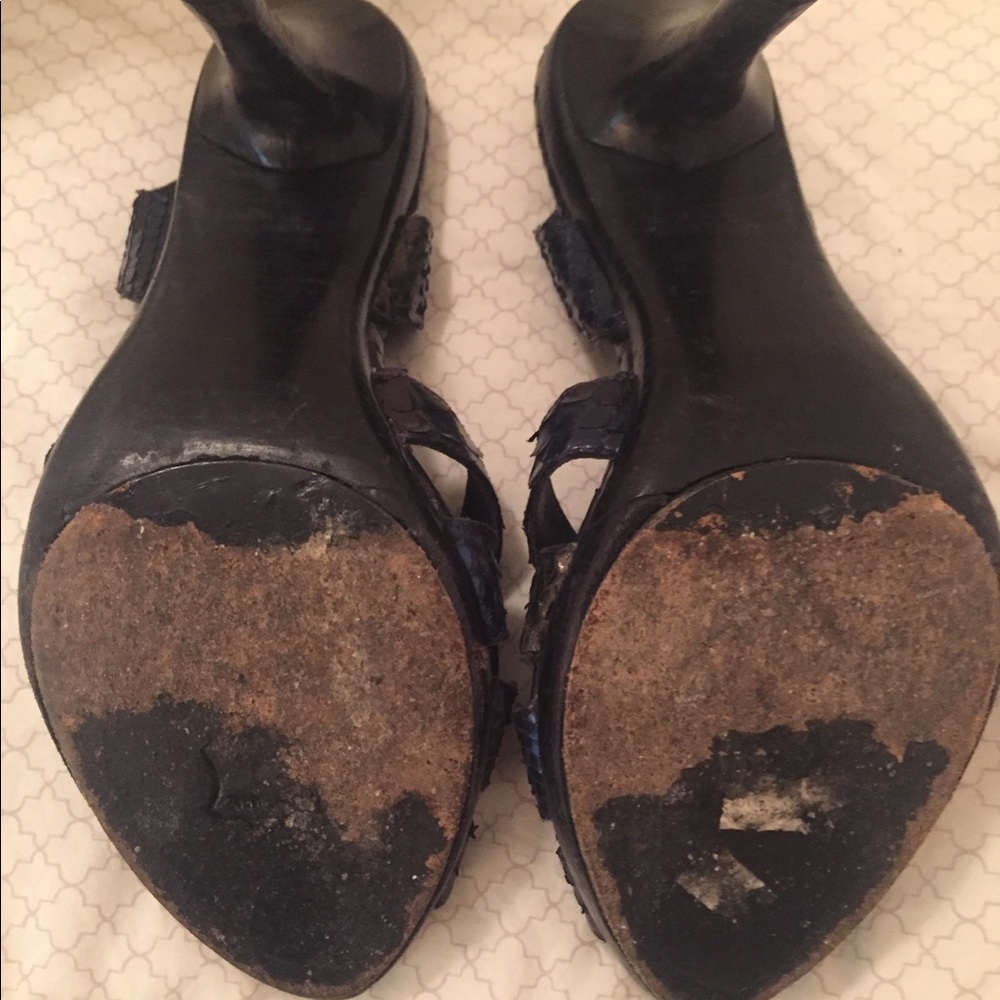 Stuart Weitzman Python Strappy Heels - image 8